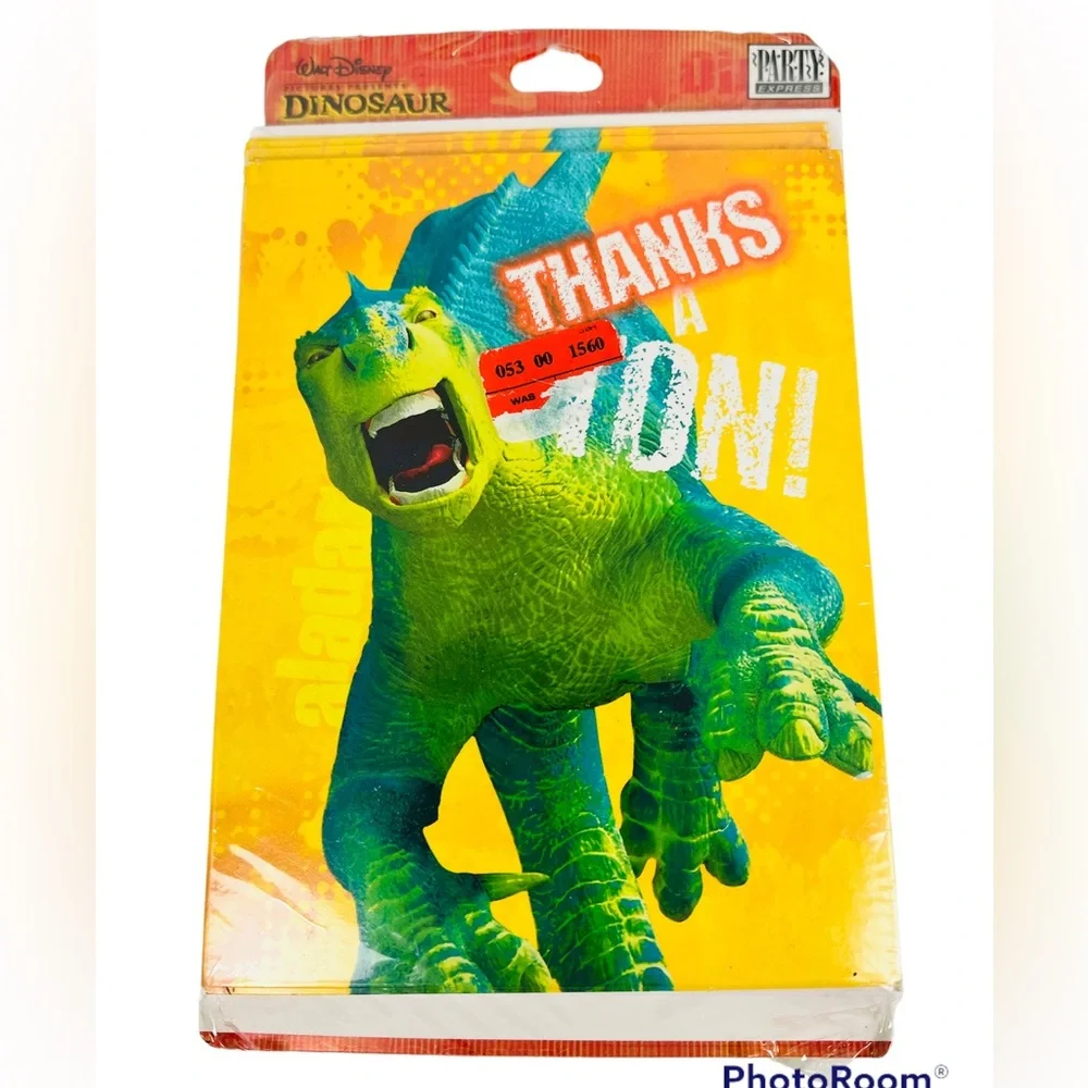 Hallmark Disney Dinosaur Thank You Cards Thanks A Ton New Old Stock